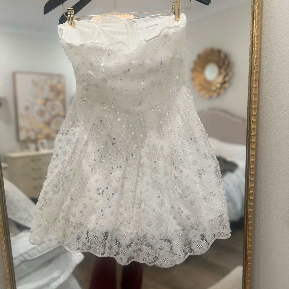 Altar'd State Demi Embellished Mini Dress